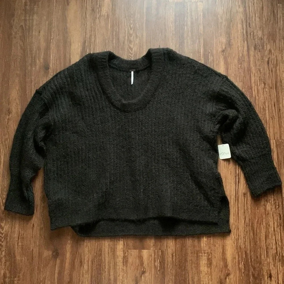 NWT Free People Black Sweater - Picture 2 of 16